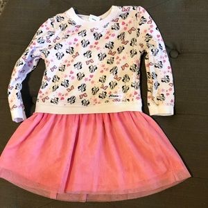 Light Pink Minnie Mouse Dress with cute tulle tutu